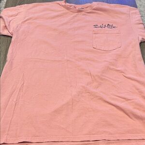 Salt Life Coral Pocket T‑Shirt with Script Logo